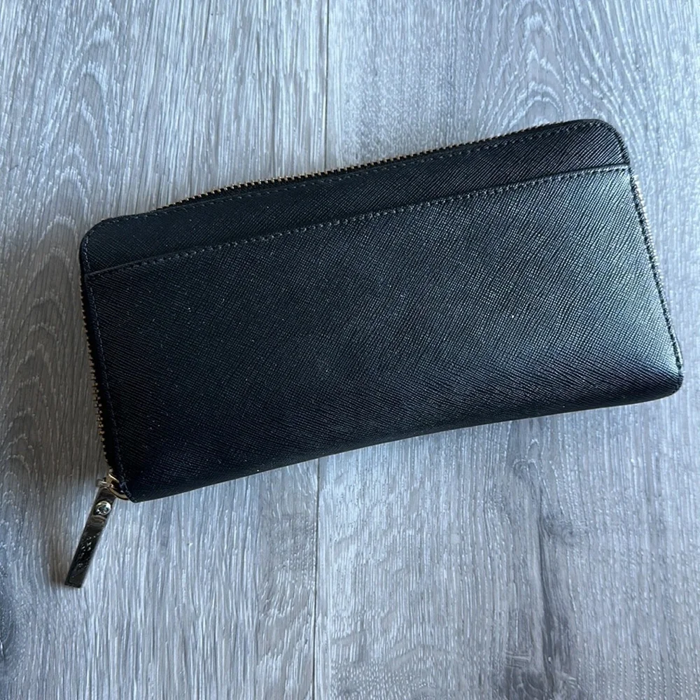 Kate Spade Large Black Zip Wallet